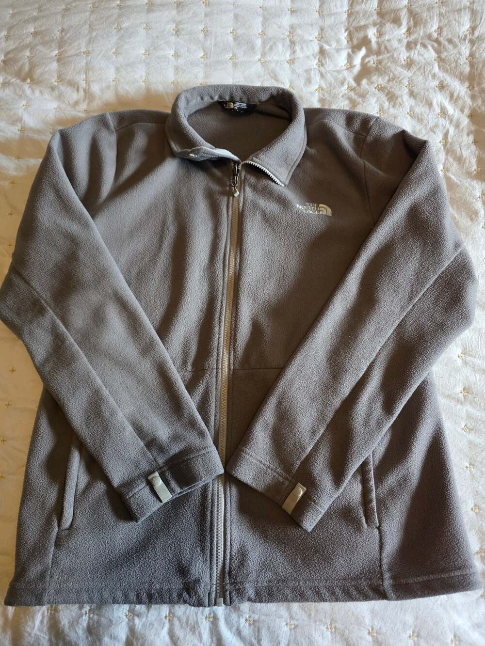 The North Face Men's Full Zip Fleece Jacket Charcoal Gray Size Large